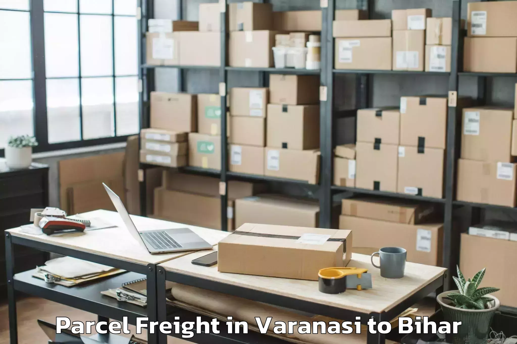 Top Varanasi to Sanjhauli Parcel Freight Available